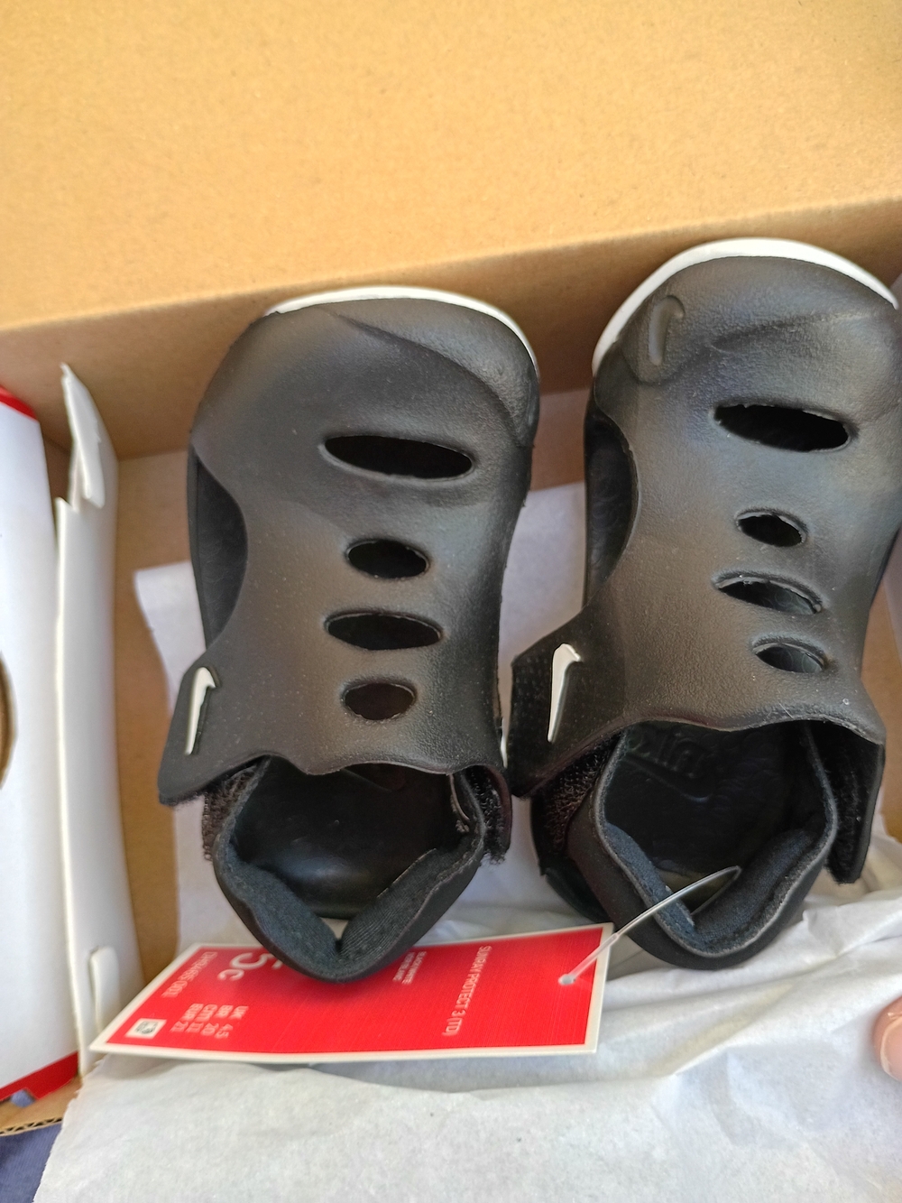 Nike Kids Black Slip-On Sandal Sneakers
